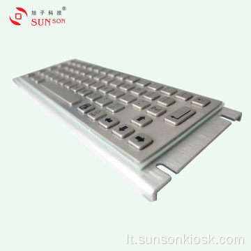 Sustiprinta metalinė klaviatūra ir jutiklinis kilimėlis